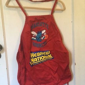 Vintage Charlotte Hornets promo apron smock 1990s North Carolina Basketball